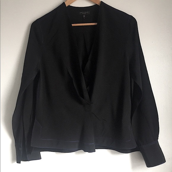 RAG & BONE Shield Silk Blouse - Picture 4 of 13